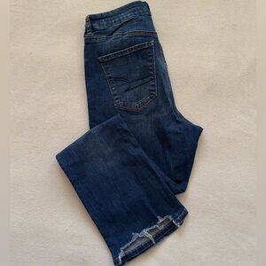 Women's Dark Blue Stretch Denim Jeans